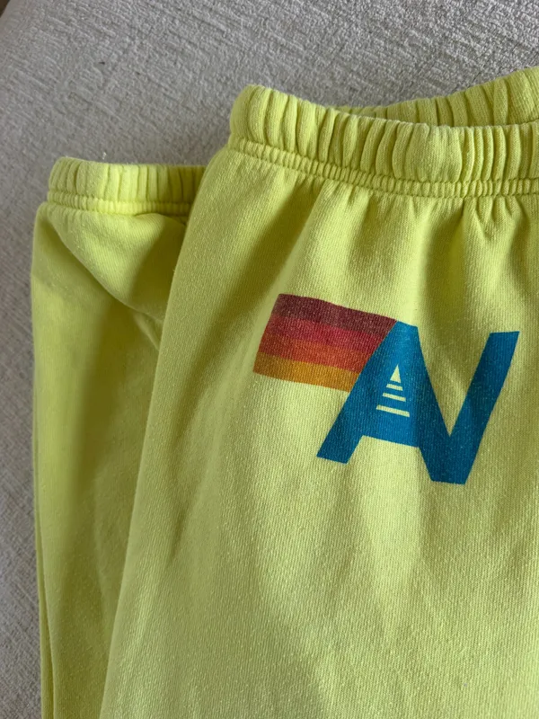 Aviator Nation Sweatpants Neon yellow - Image 2