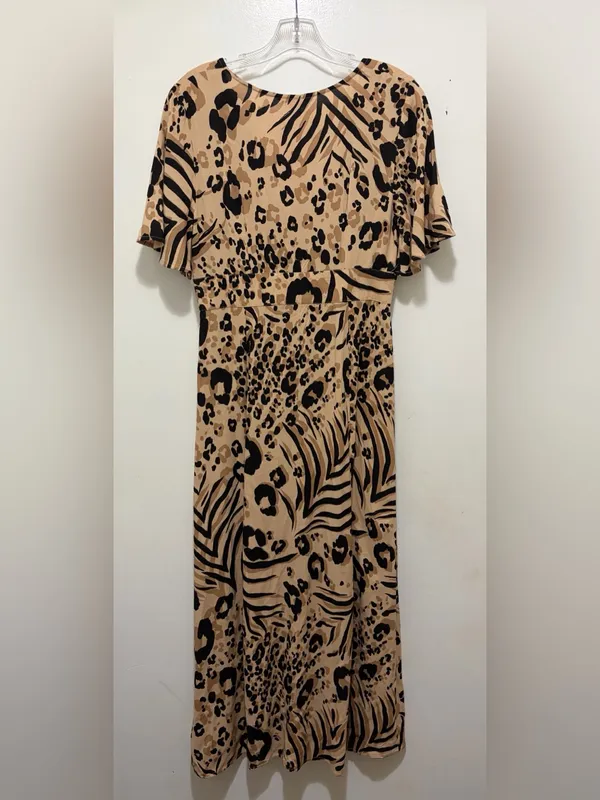 Miss Selfridge Animal Print Full Button Front Dress 4P‎ NWT - Image 3