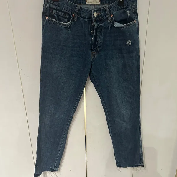 We the Free Distressed Blue Jeans - Image 4