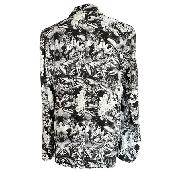 urban outfitters silence + noise Blazer lightweight abstract floral size Large - Image 3