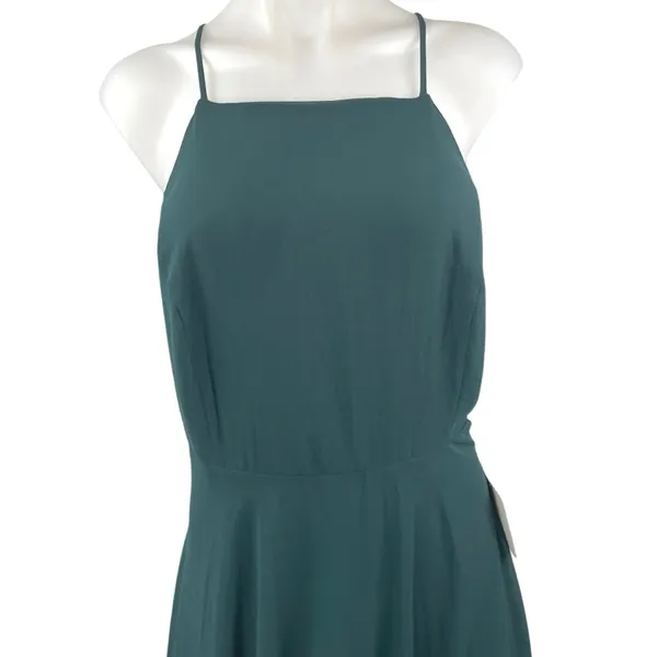 NEW Lulus Mythical Kind of Love Green Sleeveless Cami Camisole Maxi Tank Dress L - Image 9
