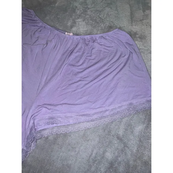 Women Victoria's Secret Heavenly Purple Lace Pajama Short L - Image 3