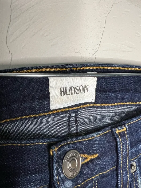 Hudson Natalie Mid Rise‎ Super Skinny Distressed Jeans - Image 8