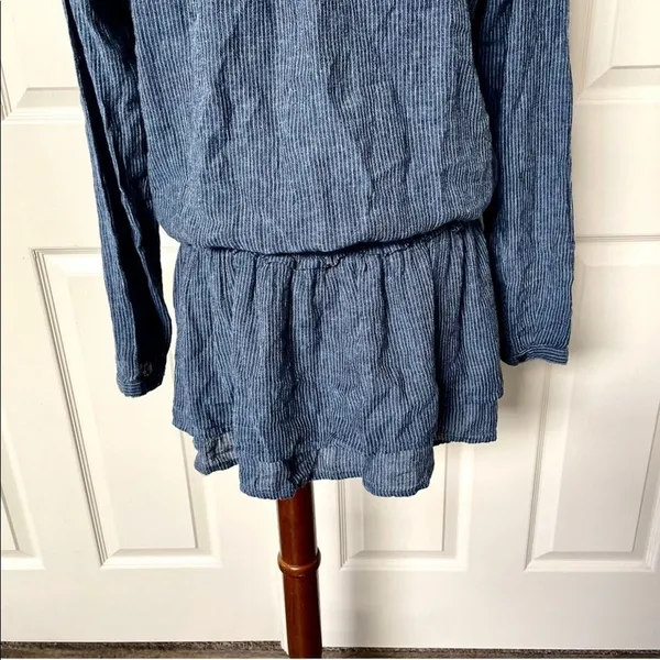 Rails Juliette Salem stripe blue linen mini dress - Image 12