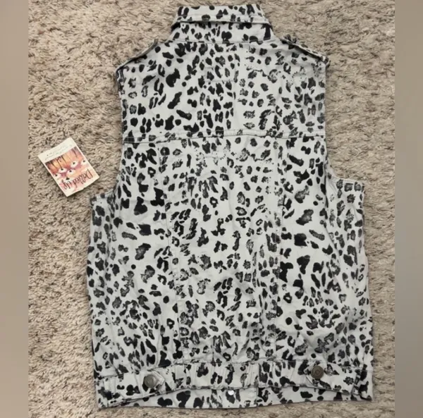 Leopard sleeveless vest - Image 2