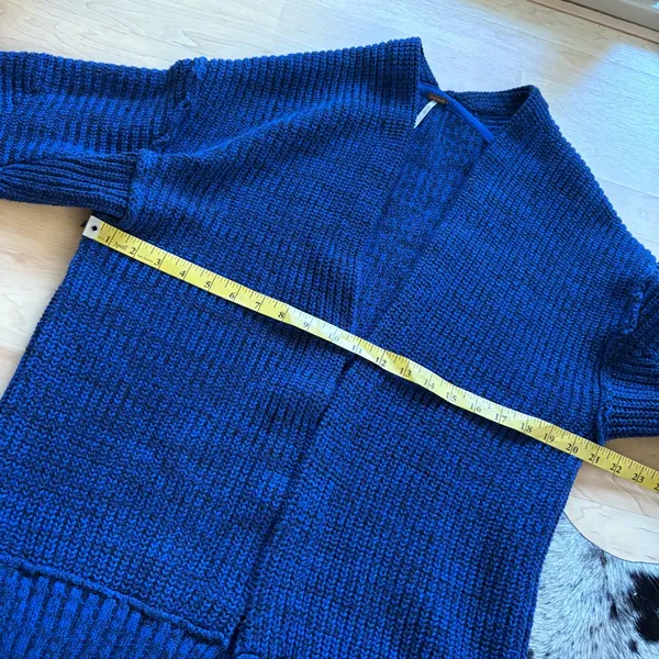 FREE PEOPLE High Hopes Blue Knit Cardigan Women’s Size‎ XS - Image 7