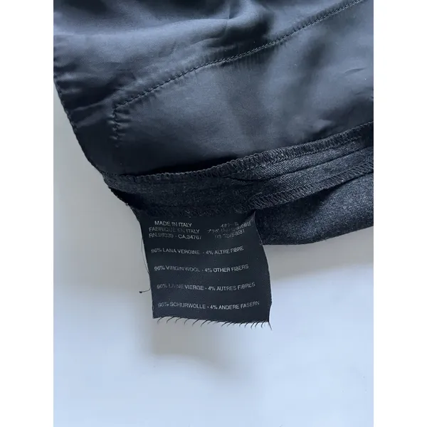 Prada Charcoal grey Wool Pants Italy Size 4 Minimalist quiet luxury trousers - Image 6
