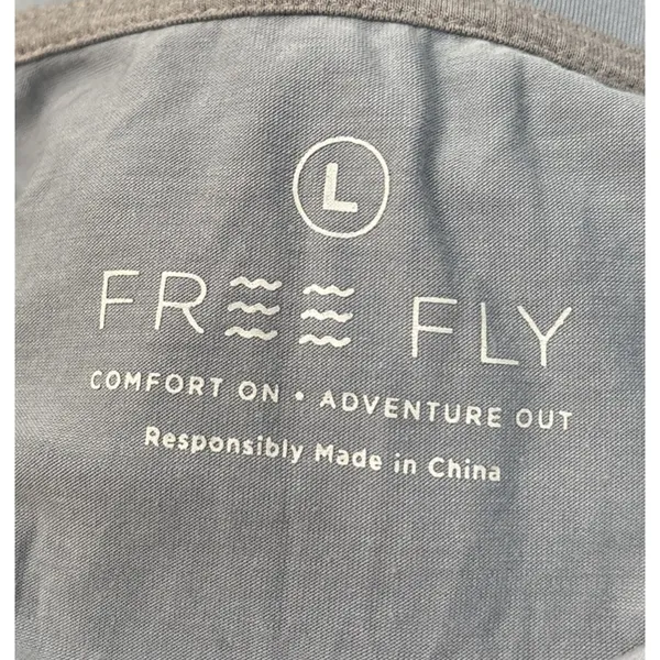Free Fly Tee Shirt Size Large Blue Bamboo Shade Base Layer Long Sleeve Gorpcore - Image 6