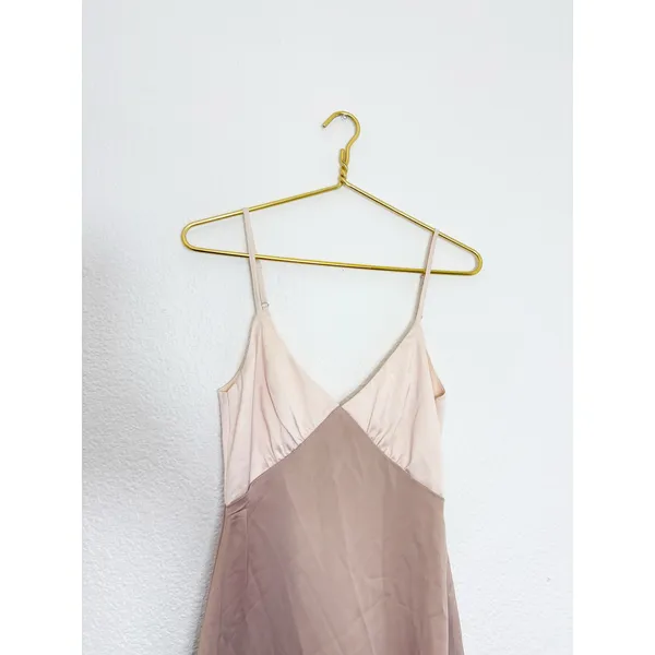 Peppermayo Kamala Contrast Maxi Dress Size 2 Satin Champagne And Ivory Wedding - Image 5