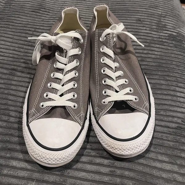 EUC Size 9 Mens Woman Size 11- Converse Chuck Taylor All Star High Line OX Gray - Image 4