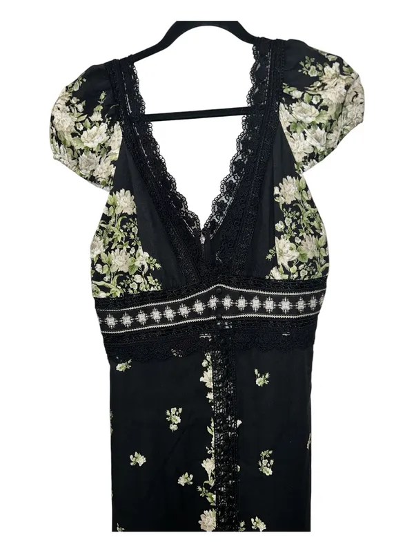 Alice + Olivia Rose Free Falling Floral Lace Midi Dress Size 10 NWT $695 - Image 6