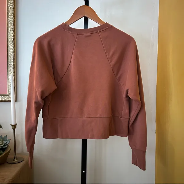 Nike‎ Dri-Fit Get Fit Lux Embossed Cropped Sweatshirt Training Crewneck Size XS - Image 6