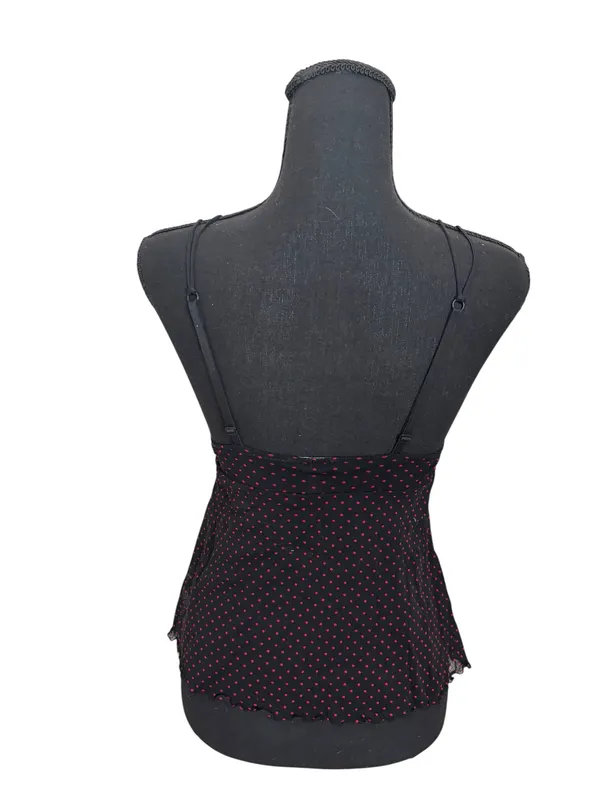 Cosabella Made in Italy S black red polka dot cami - Image 6