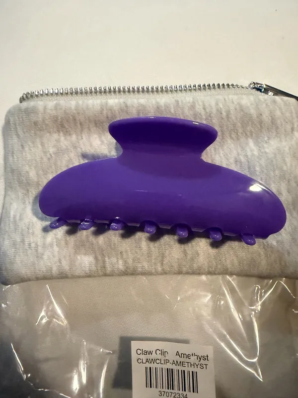 PARKE Claw Clip with Pouch Amethyst NIP - Image 5