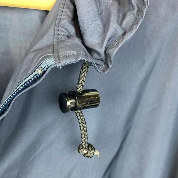 Ralph Lauren Polo USA Blue Zip Up Hoody Spell Out Logo Windbreaker Jacket L - Image 6