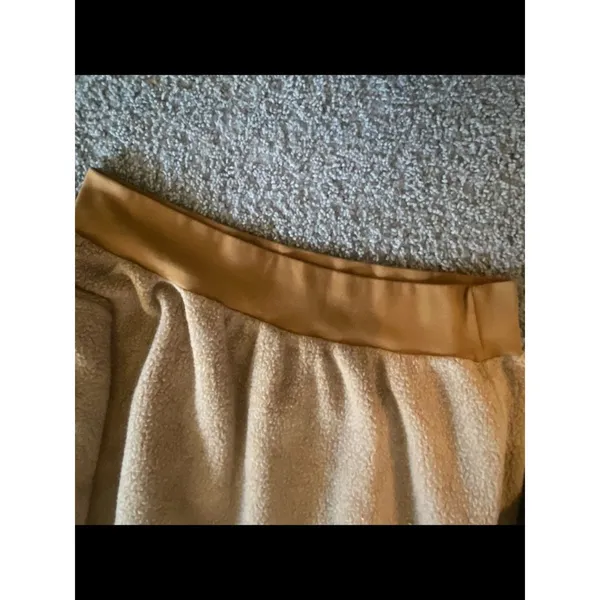 Project Social T Camel Sherpa Mock Neck Sweater Cropped Sweatshirt - Image 5