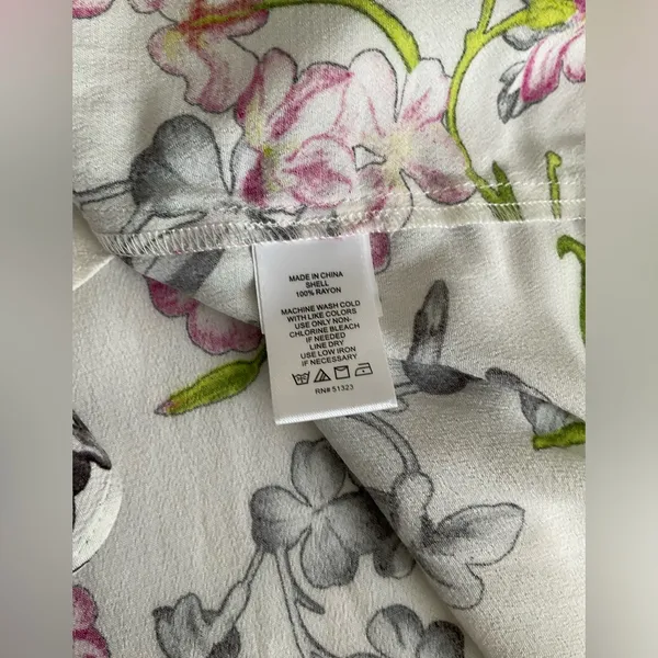 1‎ State Floral-Print Split-Back Cloud Tank Top Women's Size XS - Image 7