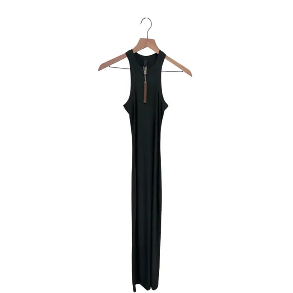 Skims Nwt Soft Lounge High Neck Tank Dress - Deep Sea Xxs ( Sold Out) - Image 4