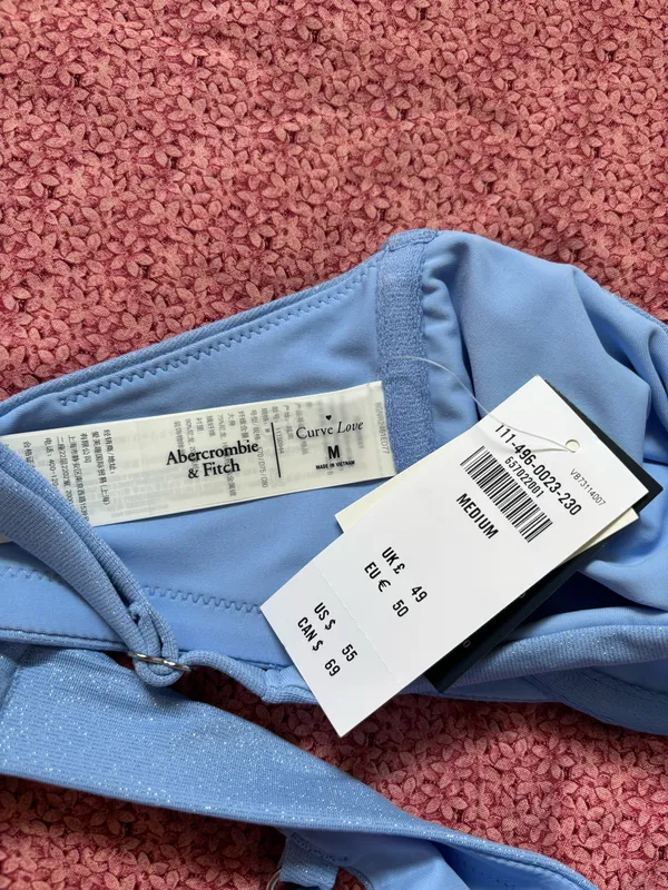 Abercrombie Curve Love Glitter Bikini Top - Image 3
