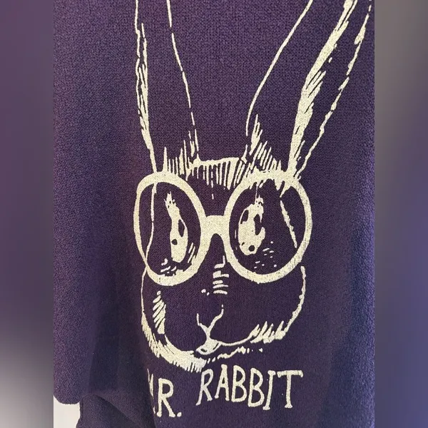 Wildfox Light Purple Mr. Rabbit Sweater S - Image 3