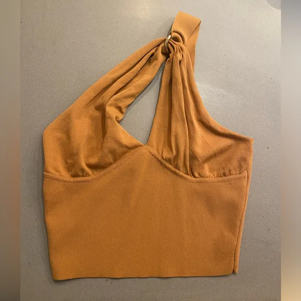 Gold Zara Crop Top in M - Image 4