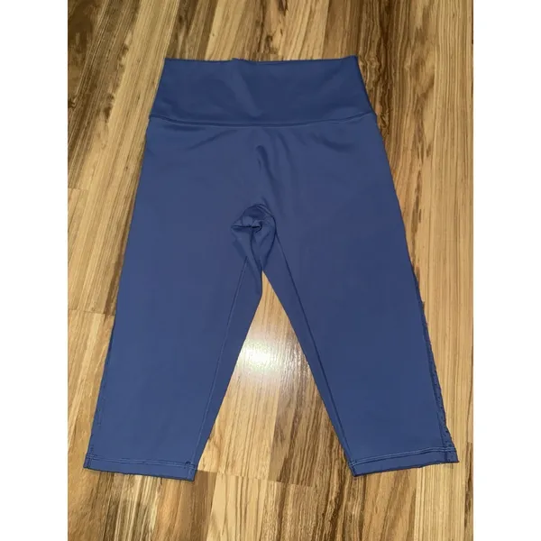 Aerie Chill Play Move Sz Large L Capri Leggings Blue High‎ Waisted - Image 2