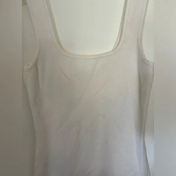 Abercrombie & Fitch Ribbed Sleeveless Dress Size Small Off White - Image 8