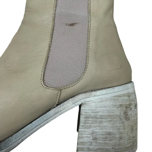 Free People Natural Leather Essential Chelsea Boot Size 9 Gently Used Boho Fall - Image 6