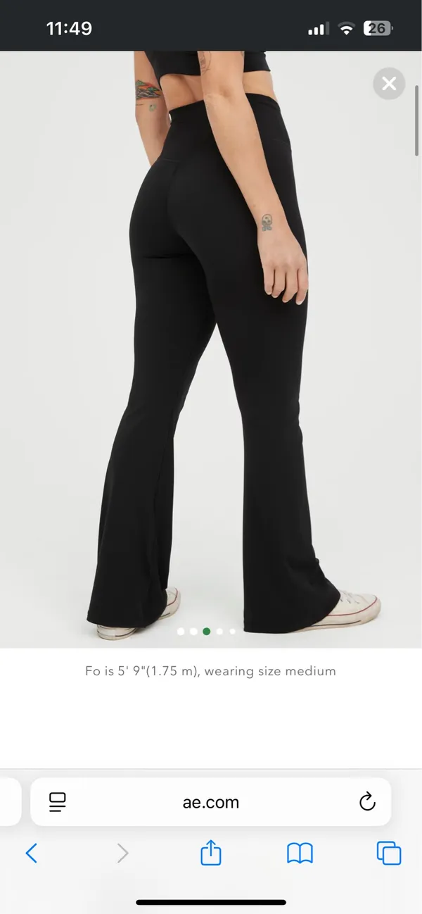 OFFLINE By Aerie Real Me High Waisted Crossover Flare Legging - Image 2