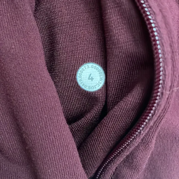 LULULEMON Outrun the Elements 1/2 Zip Long Sleeve Running Top in Garnet Size 4 - Image 14