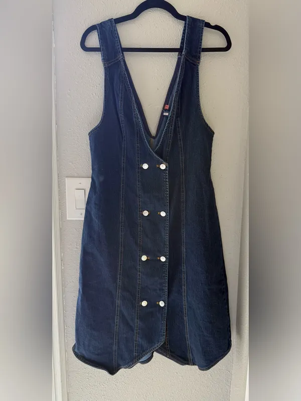Pilcro Denim Vest Midi Dress - Image 6
