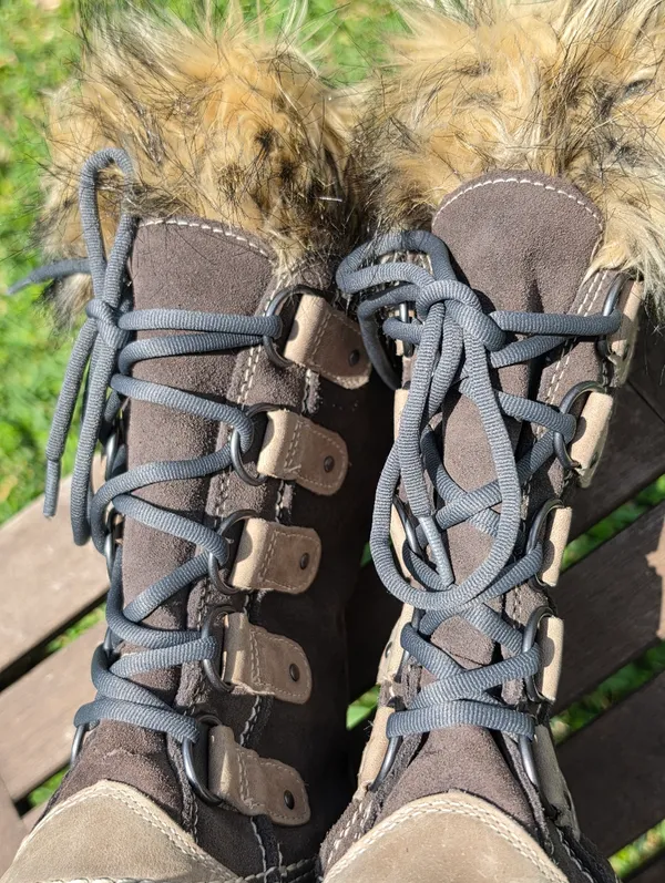SOREL Womens Joan of Arctic Waterproof Boot Camel Fur Brown Suede Size 7 US - Image 8
