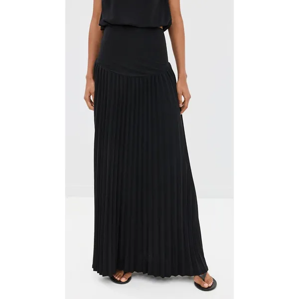 Lioness Field of Dreams Black 2 Piece Muscle Top Foldover Maxi Skirt Set Small - Image 4