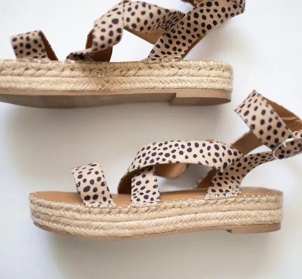 Dolcetta Carol Espadrille Wedge Sandal Ankle Strap Size 8.5 - Image 2