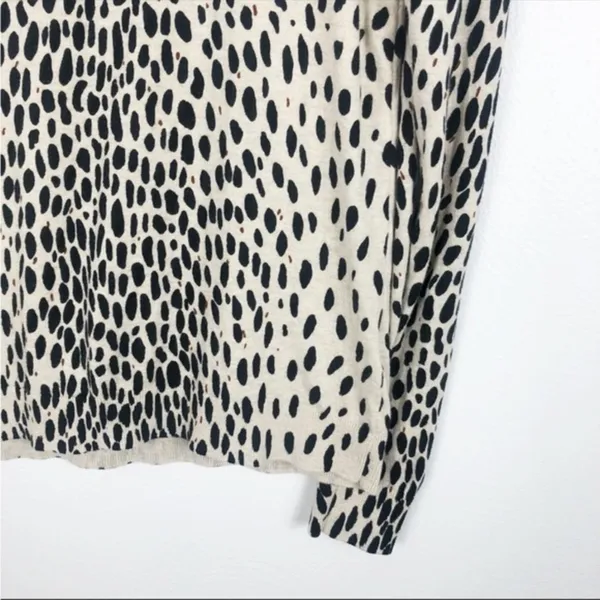 J Crew Mercantile Animal Print Pullover Crew Neck Sweater Top Xs - Image 7