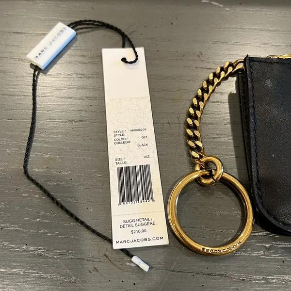 Marc Jacobs Black Coin Card Key Pouch Wallet - Image 7