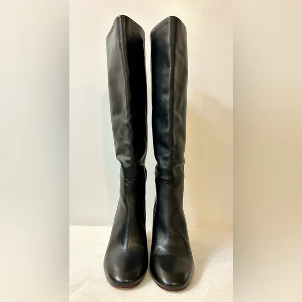 Lands’ End Stanton High Heel Tall Pullon Black Boots Size 9 - Image 4