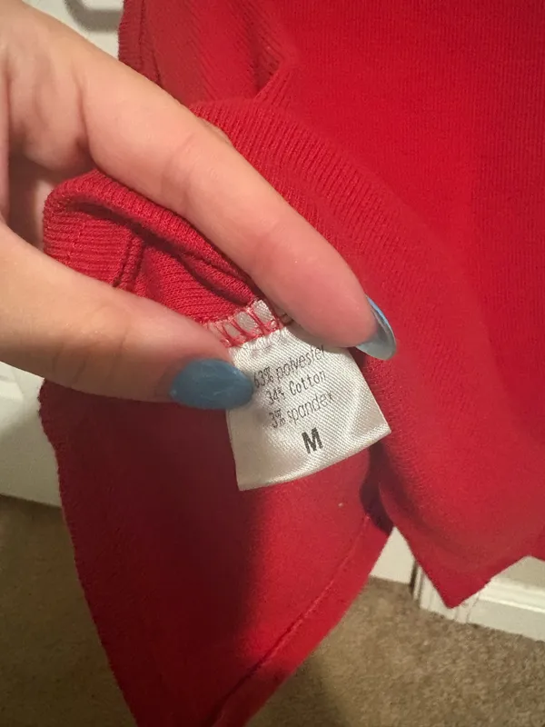 Button down tank Red Size M - Image 3