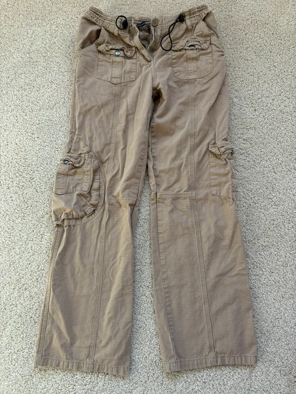 Brandy Melville Brown Kim Cargo Pants - Image 2