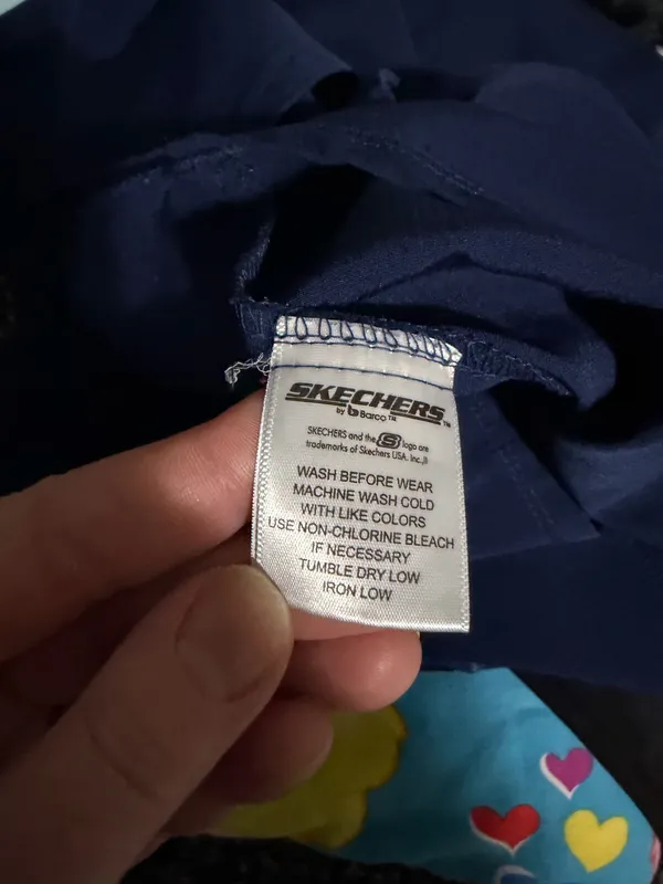 Skechers by Barco Breeze V-Neck Scrub Medical Dental Top Blue Medium. - Image 7