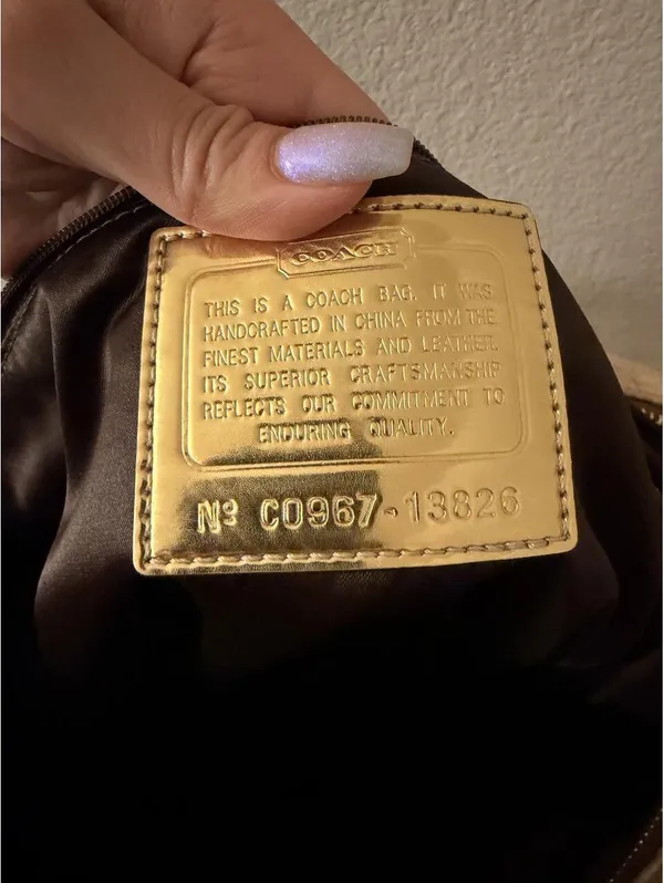 Coach Poppy Signature Metallic Gold Glam Tote 2009 - Image 4