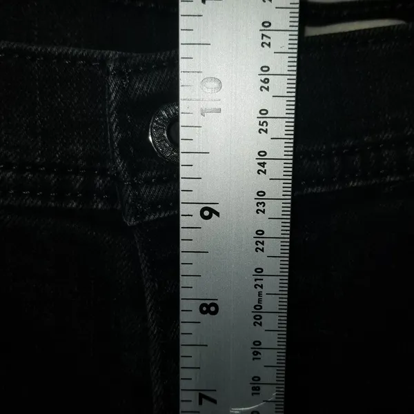 Levi's 505 Straight Leg Jeans Women's Size 12M Soft Black Stretch Denim Mid-rise - Image 7