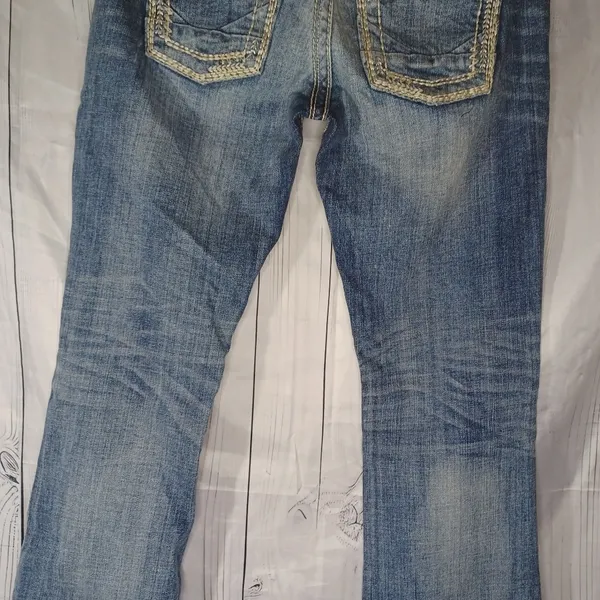 Daytrip Lyra Low Rise Bootcut Classic Blue Y2K Denim Jeans - Image 13