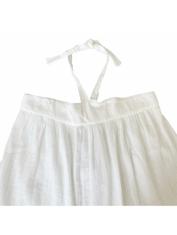 Pilyq Ava Top 100% Cotton Waterlily Size Medium Large Coastal Neutral Gauze Boho - Image 3