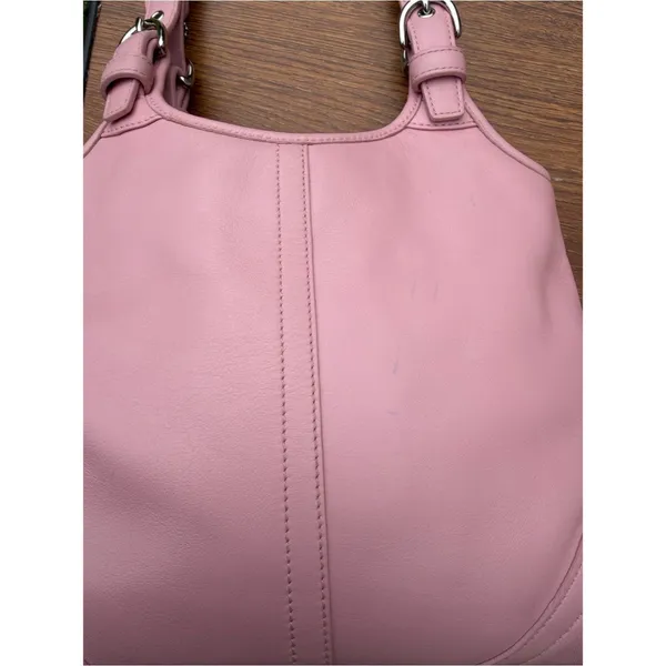 Vintage Coach Soho Slim Hobo Pink Leather Shoulder Bag L3S-4993 Coquette - Image 4