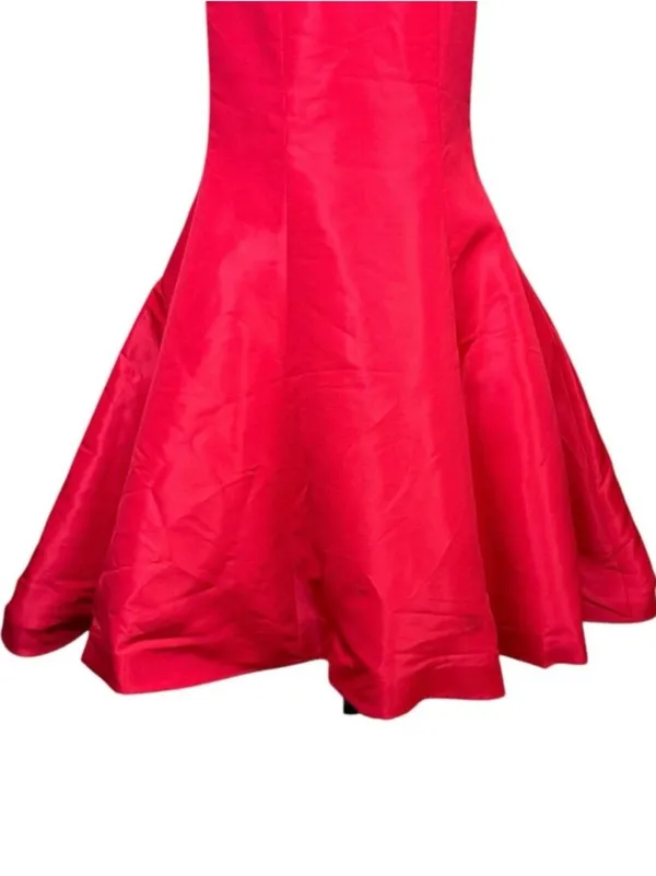 Sherri Hill Red Mermaid Skirt with Train size 8 NEW paired with checkered blouse - Image 7