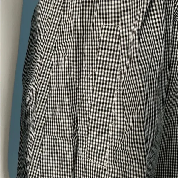 Theory Black & White Belted Gingham Dress size 2 - Image 7