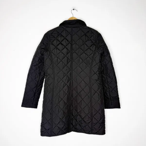 Lauren Ralph Lauren Quilted Coat Black Women’s Small Button Front Jacket - Image 2