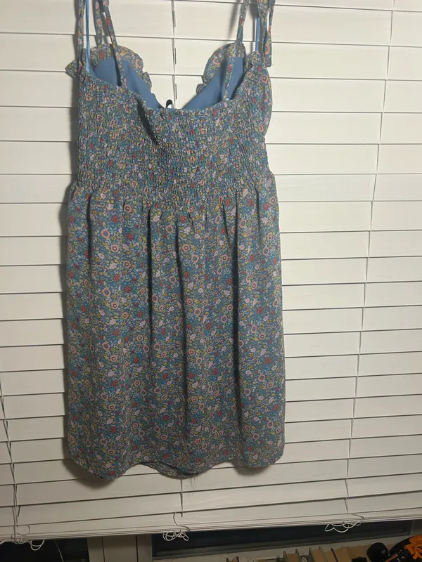 Blue Floral Sundress Size M - Image 2