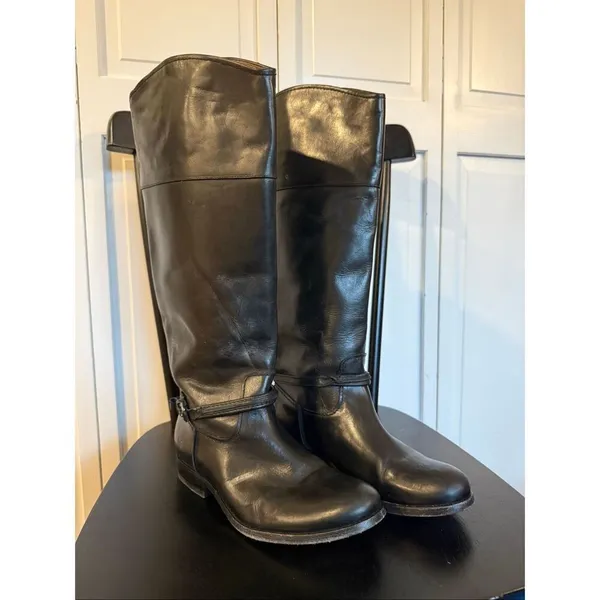 Frye Melissa black tall riding boot size 6 - Image 3